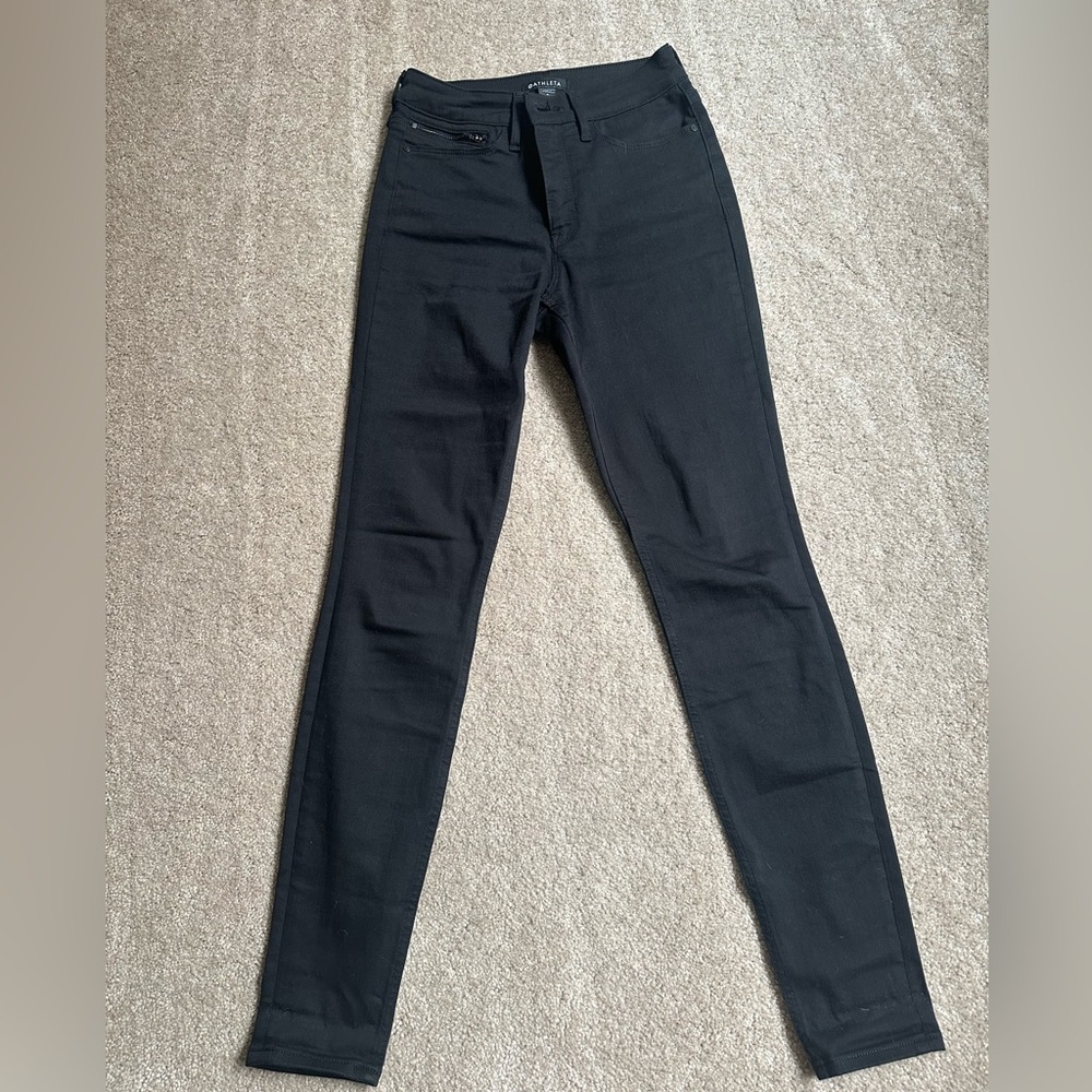 Athleta Sculptek black jeans size 2